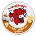thumbnail image 1 of The Laughing Cow® Creamy White Cheddar Variety Spreadable Cheese Wedges, 5.4 oz Box (8 Count), 1 of 8
