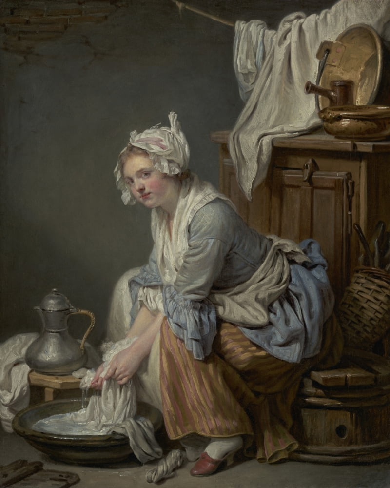 The Laundress Canvas Art - (18 x 24)