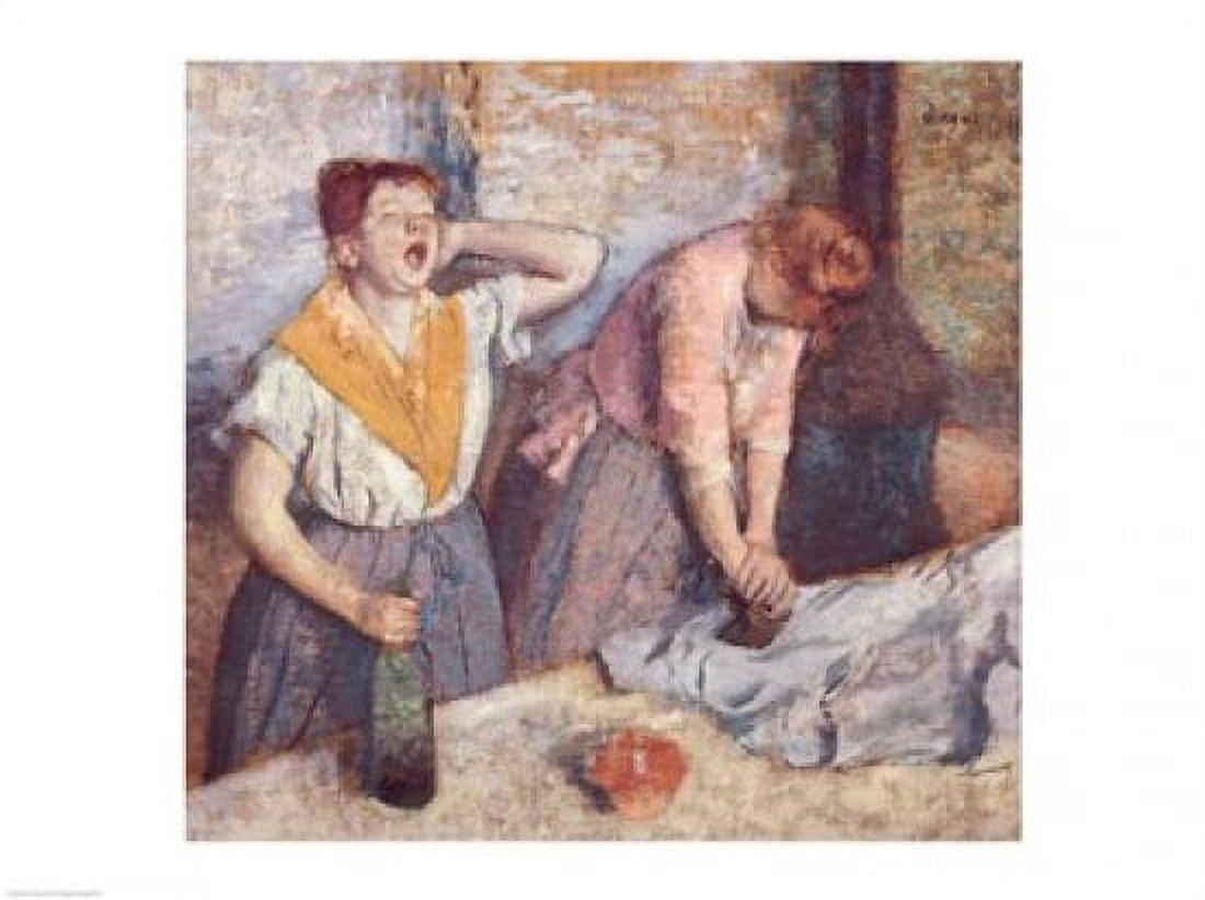 The Laundresses c1884 Canvas Art - Edgar Degas (25 x 19)