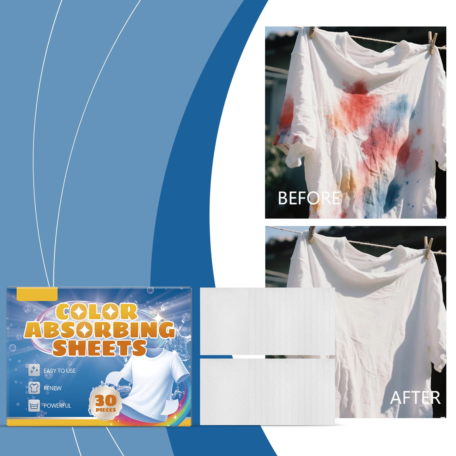 The Laundry Against-staining Color-absorbing Sheet Strongly Adsorbs ...