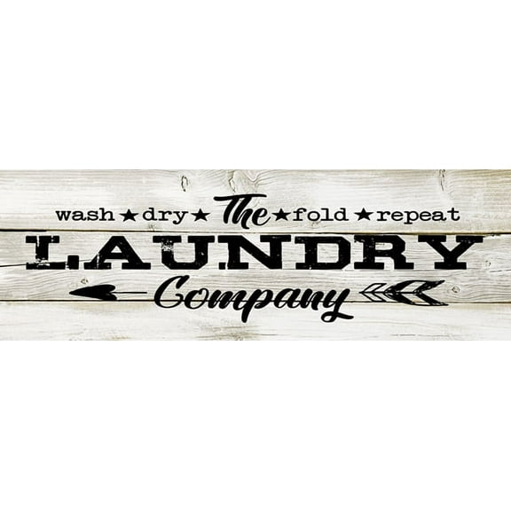 The Laundry Company Chic White Farmhouse Wood Sign Wall Décor Gift 6 x 18 Wood Sign B3-06180028165