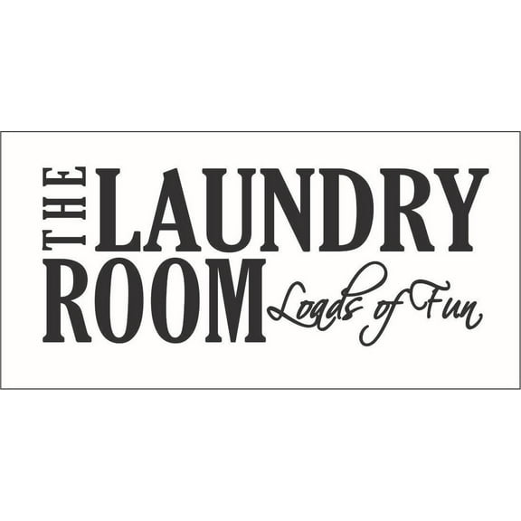 The Laundry Room Loads of Fun Vinyl Decal - Large