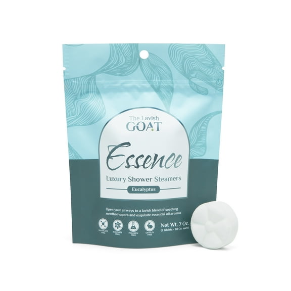 The Lavish Goat, Menthol Infused Eucalyptus Shower Steamers - 7 Pack, Shower Bath Bomb