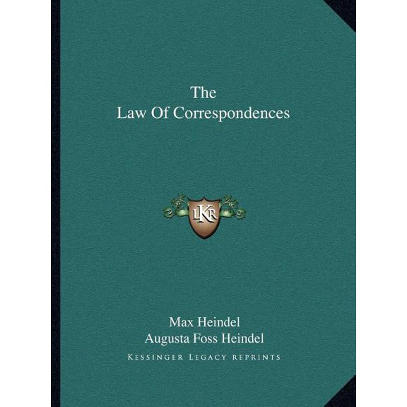 The Law Of Correspondences, (Paperback)