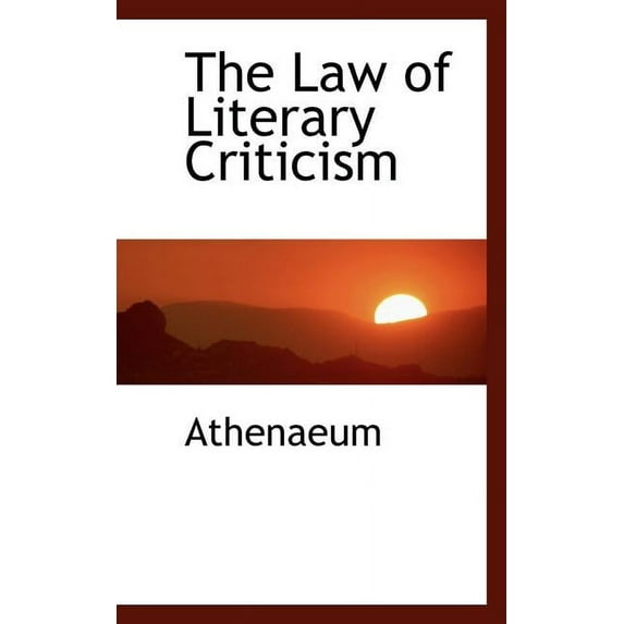 The Law of Literary Criticism (Paperback)