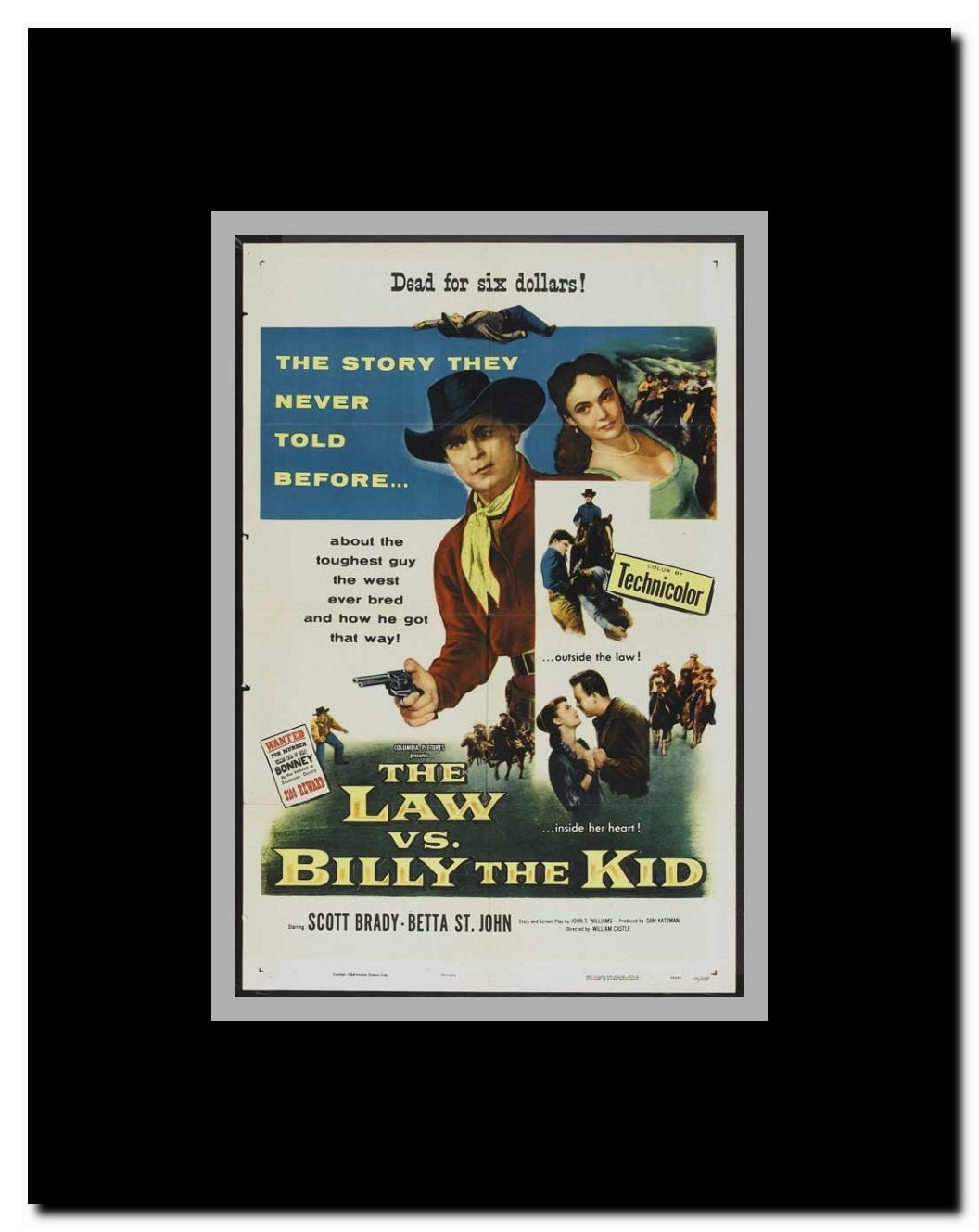 The Law vs. Billy the Kid Framed Movie Poster