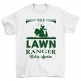 thumbnail image 1 of The Lawn Ranger Rides Again Funny Lawn Mower Gardener Dad T-Shirt, 1 of 2