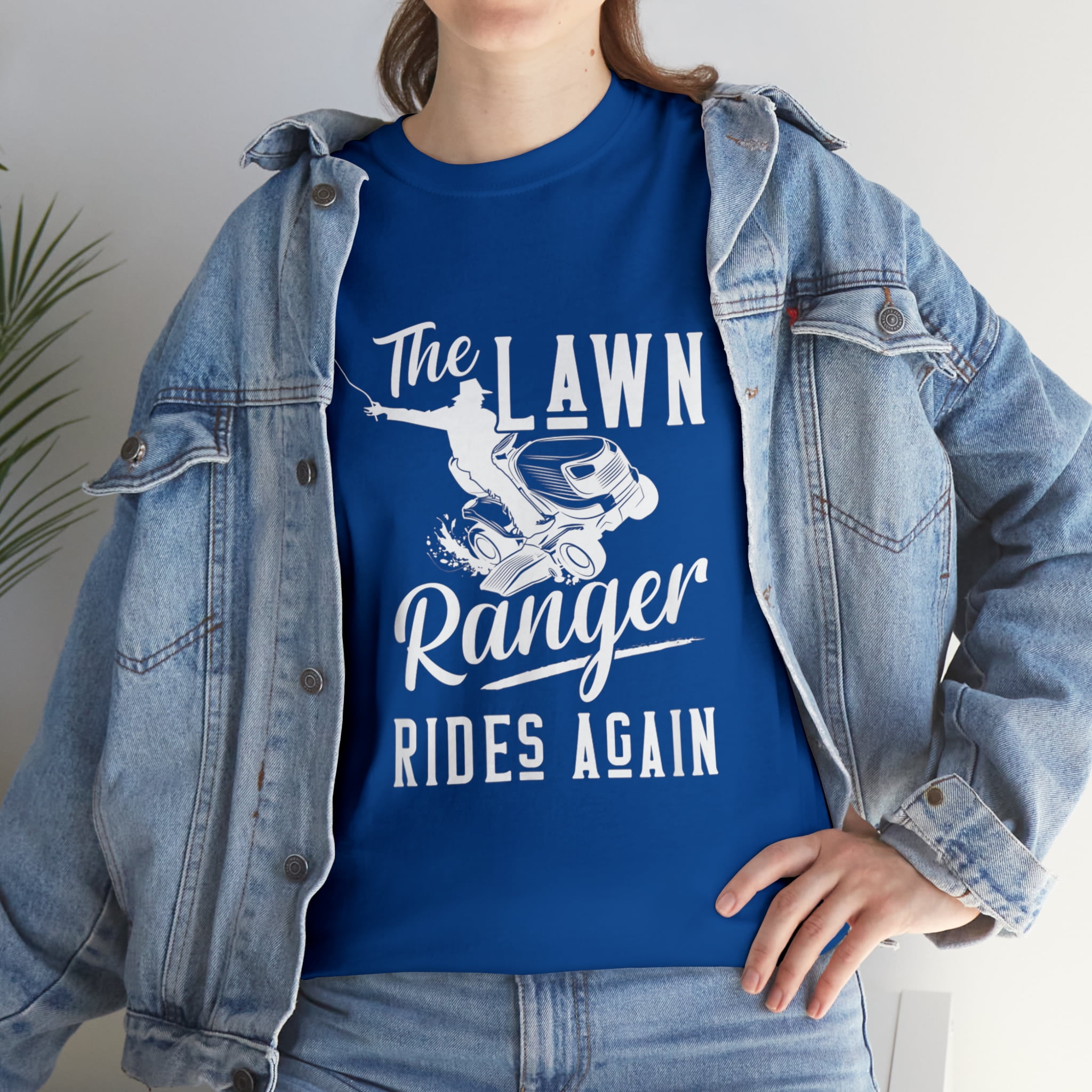 The Lawn Ranger Rides Again - Funny Mowing T-Shirt The Lawn Ranger Rides Again - Funny Mowing T-Shirt