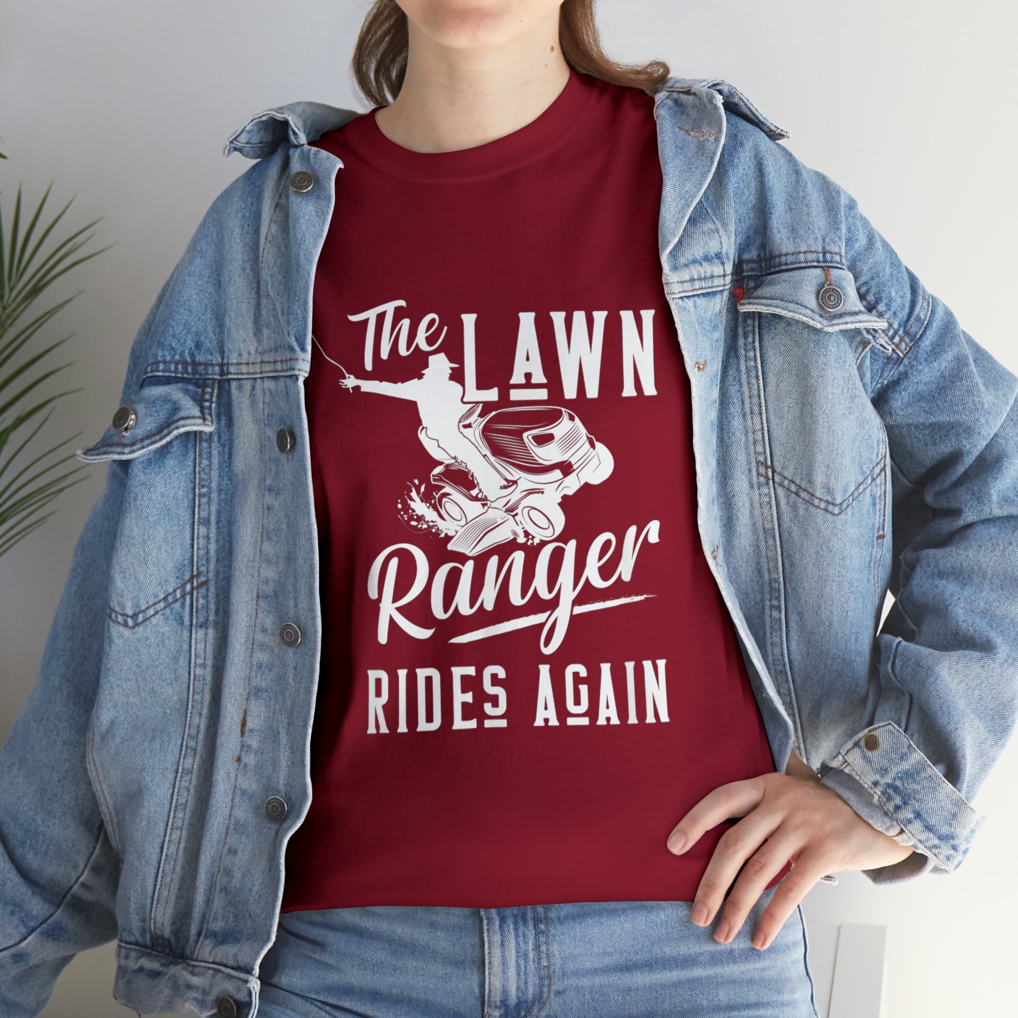 The Lawn Ranger Rides Again - Funny Mowing T-Shirt The Lawn Ranger Rides Again - Funny Mowing T-Shirt