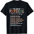 thumbnail image 1 of The Laws Of Physical Therapy – Funny Physical Therapist PTA T-ShirtMen and women, Black T-shirt, size: Extra large, 1 of 4