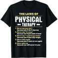 thumbnail image 1 of The Laws Of Physical Therapy - Physical Therapist PT Student T-ShirtMen and women, Black T-shirt, size: Extra large, 1 of 4