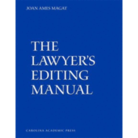 Pre-Owned The Lawyer's Editing Manual (Spiral-bound) 1594605386 9781594605383