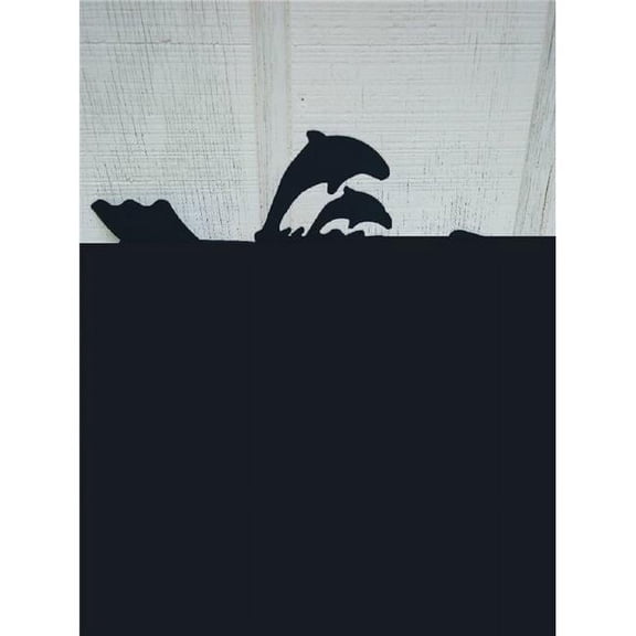 The Lazy Scroll Dolphin Roof Mount Weathervane