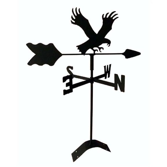 The Lazy Scroll Eagle Roof Mount Weathervane