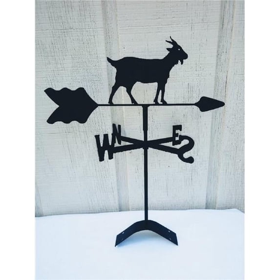 The Lazy Scroll Goat Roof Mount Weathervane