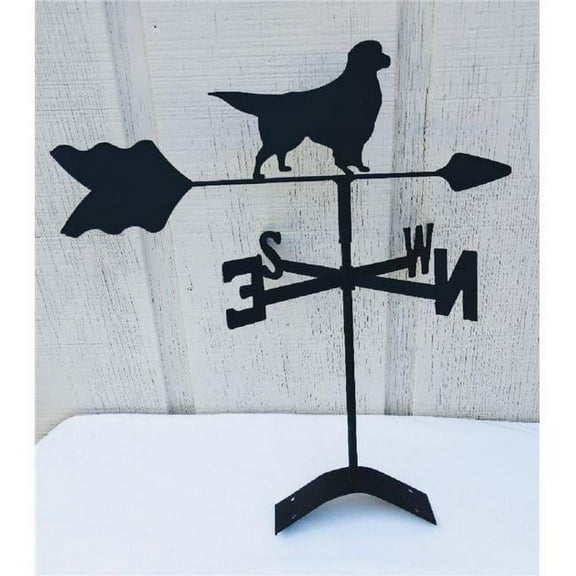 The Lazy Scroll Golden Retriever Roof Mount Weathervane