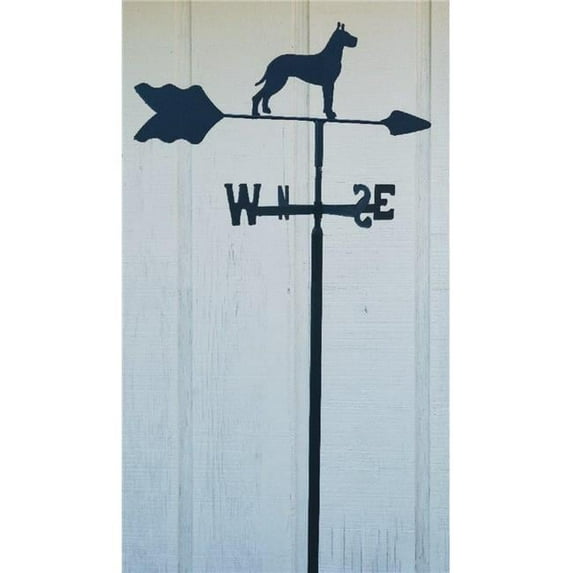 The Lazy Scroll Great Dane Garden Mount Weathervane