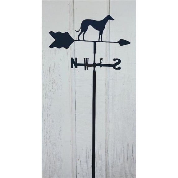 The Lazy Scroll Greyhound Garden Mount Weathervane