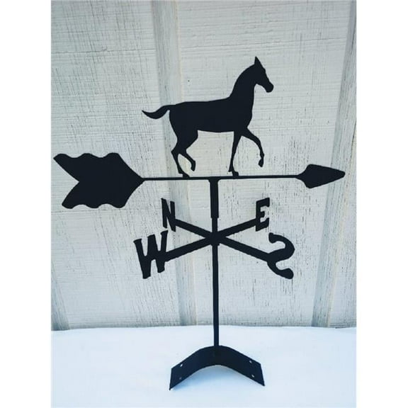 The Lazy Scroll  Horse Roof Mount Weathervane