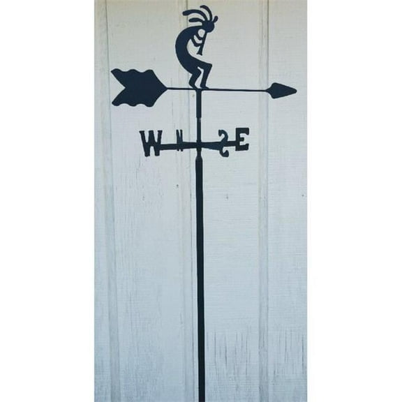 The Lazy Scroll Kokopeli Garden Mount Weathervane