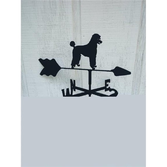 The Lazy Scroll Poodle Roof Mount Weathervane