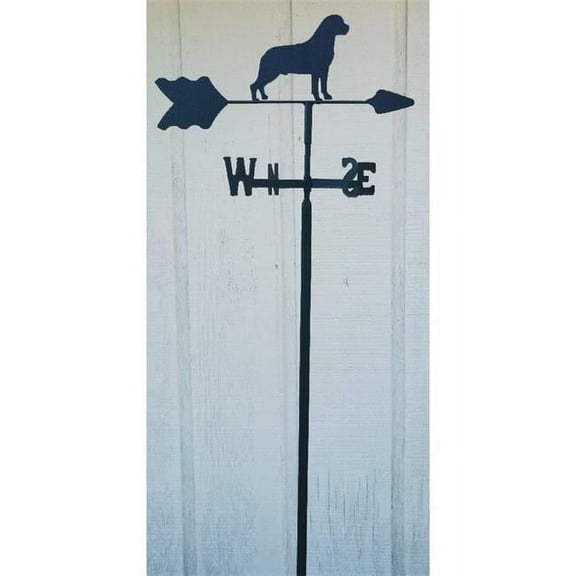 The Lazy Scroll Rottweiler Garden Mount Weathervane