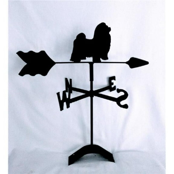 The Lazy Scroll Shih Tzu Roof Mount Weathervane