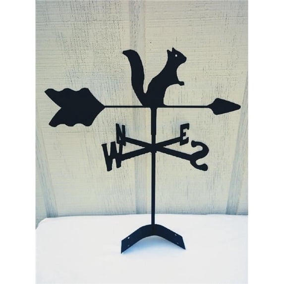 The Lazy Scroll Squirrel Roof Mount Weathervane
