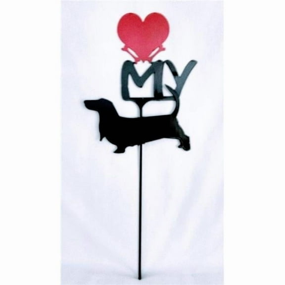 The Lazy Scroll bassetheart Basset Hound Love My Heart Sign