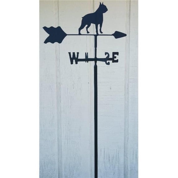 The Lazy Scroll bostonin Boston Terrier Garden Mount Weathervane