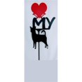 thumbnail image 1 of The Lazy Scroll chiheart Chihuahua Love My Heart Sign, 1 of 1