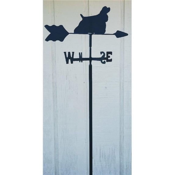 The Lazy Scroll cockerin Cocker Spaniel Garden Mount Weathervane
