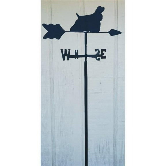 The Lazy Scroll cockerin Cocker Spaniel Garden Mount Weathervane