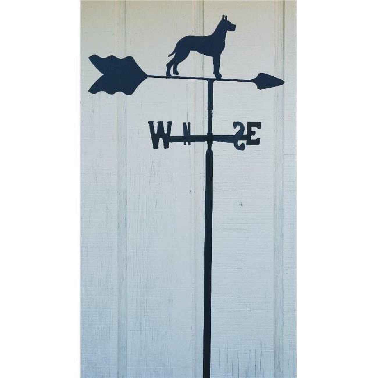 The Lazy Scroll Great Dane Garden Mount Weathervane