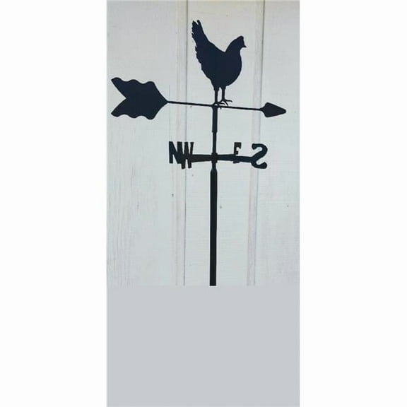 The Lazy Scroll henin Hen Garden Mount Weathervane