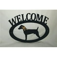 thumbnail image 1 of The Lazy Scroll jackwelcome Jack Russell Terrier Metal Welcome Sign, 1 of 1