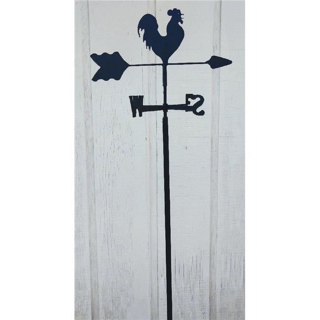 The Lazy Scroll Rooster Chicken Garden Mount Weathervane