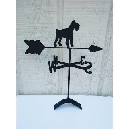 The Lazy Scroll Schnauzer Roof Mount Weathervane