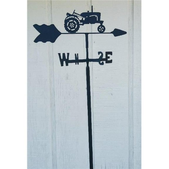 The Lazy Scroll tractorin Tractor Garden Mount Weathervane