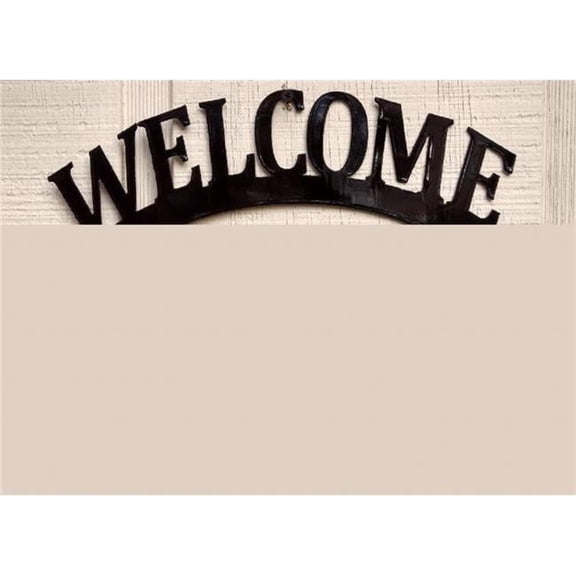 The Lazy Scroll  West Highland Terrier Westie Metal Welcome Sign