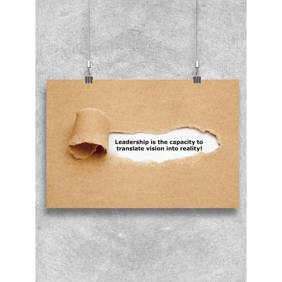 The Leadership Capacity Poster -Image by Shutterstock
