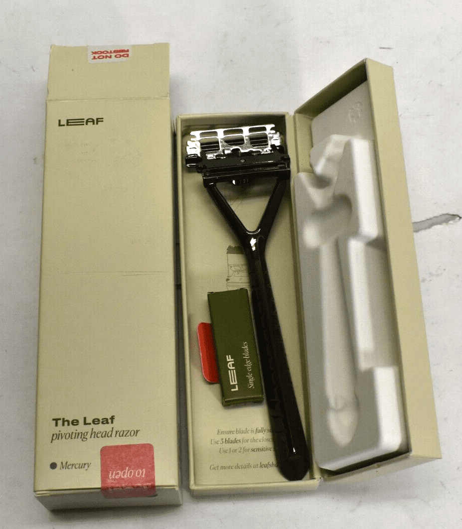 The Leaf Pivoting Head Razor Mercury Zinc & Stainless Steel Eco ...