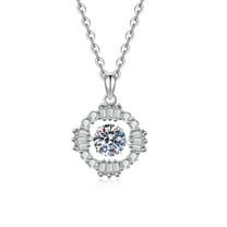 The Leander 925 sterling silver step-shaped clavicle necklace, set with a lab-grown diamond, exudes minimalist luxury and is the perfect gift.