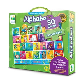 The Learning Journey 436318 Jumbo Floor Alphabet Jigsaw Puzzle, Cardboard, 50 Pieces
