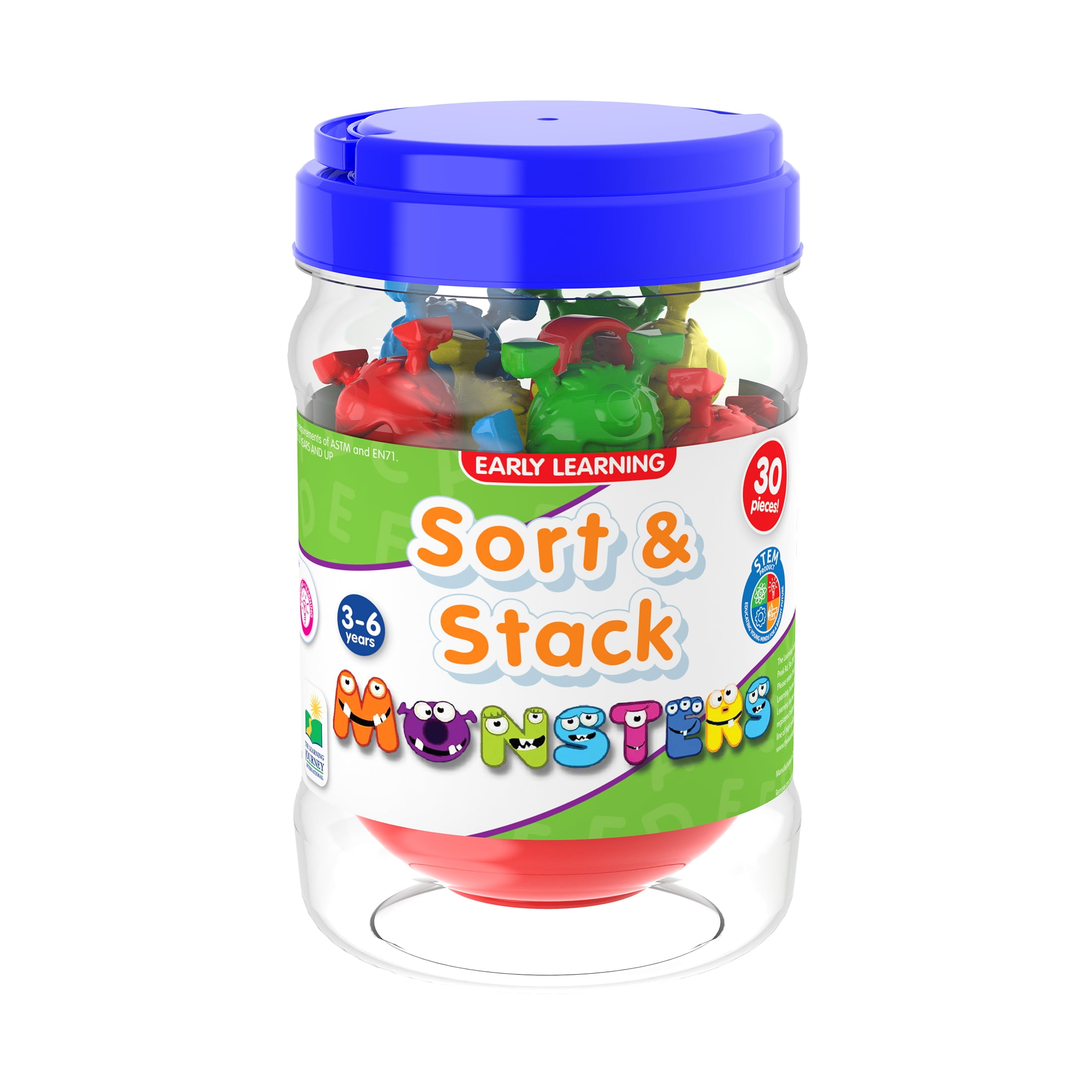 The Learning Journey Early Learning - Sort & Stack Monsters - Walmart.com