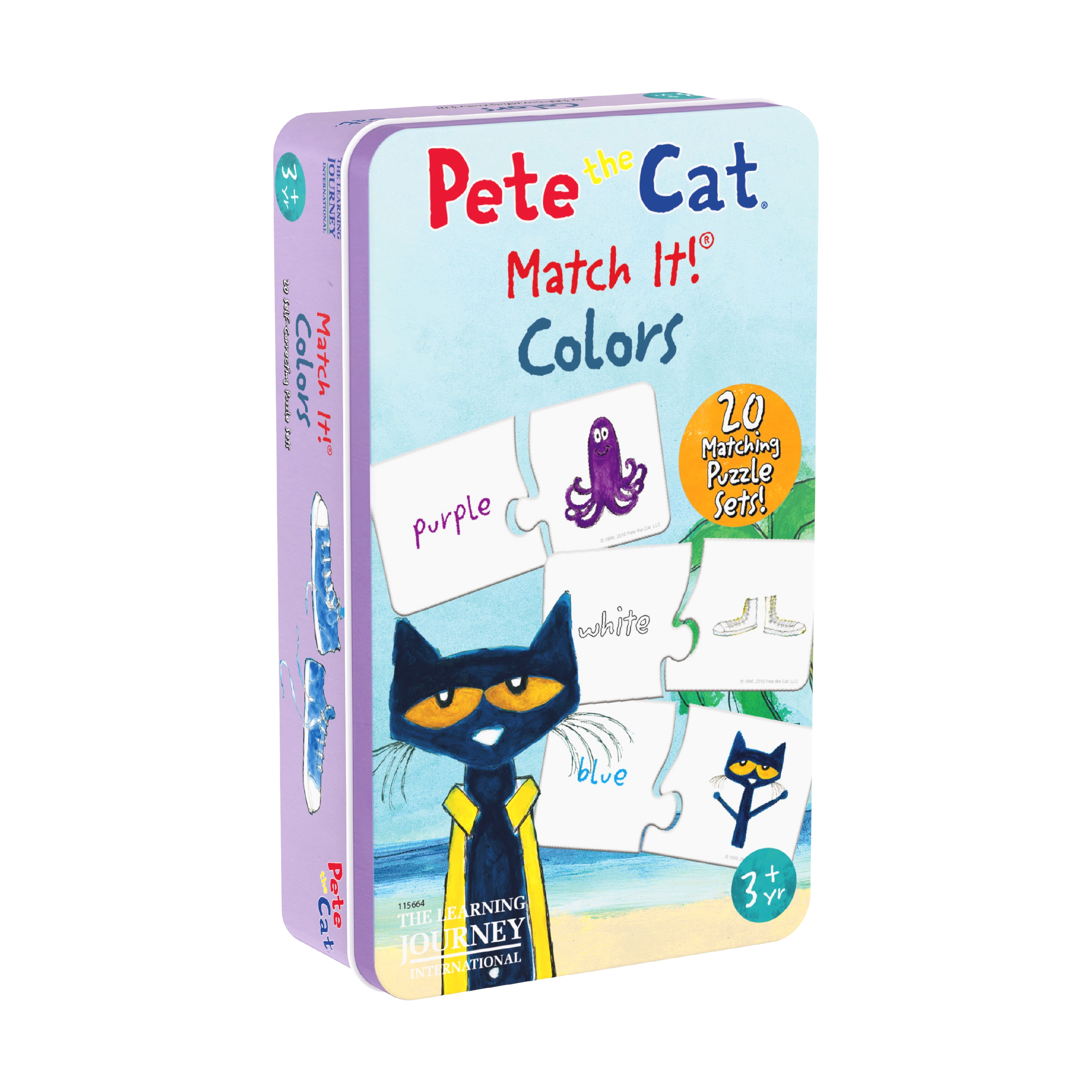 The Learning Journey Pete the Cat Match It! Tin - Colors - Walmart.com