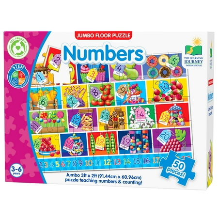 The Learning Journey Jumbo Floor Puzzle - Numbers: 50 Pcs