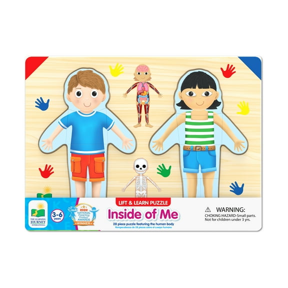 The Learning Journey Lift & Learn Puzzle - Inside of Me: 28 Pcs