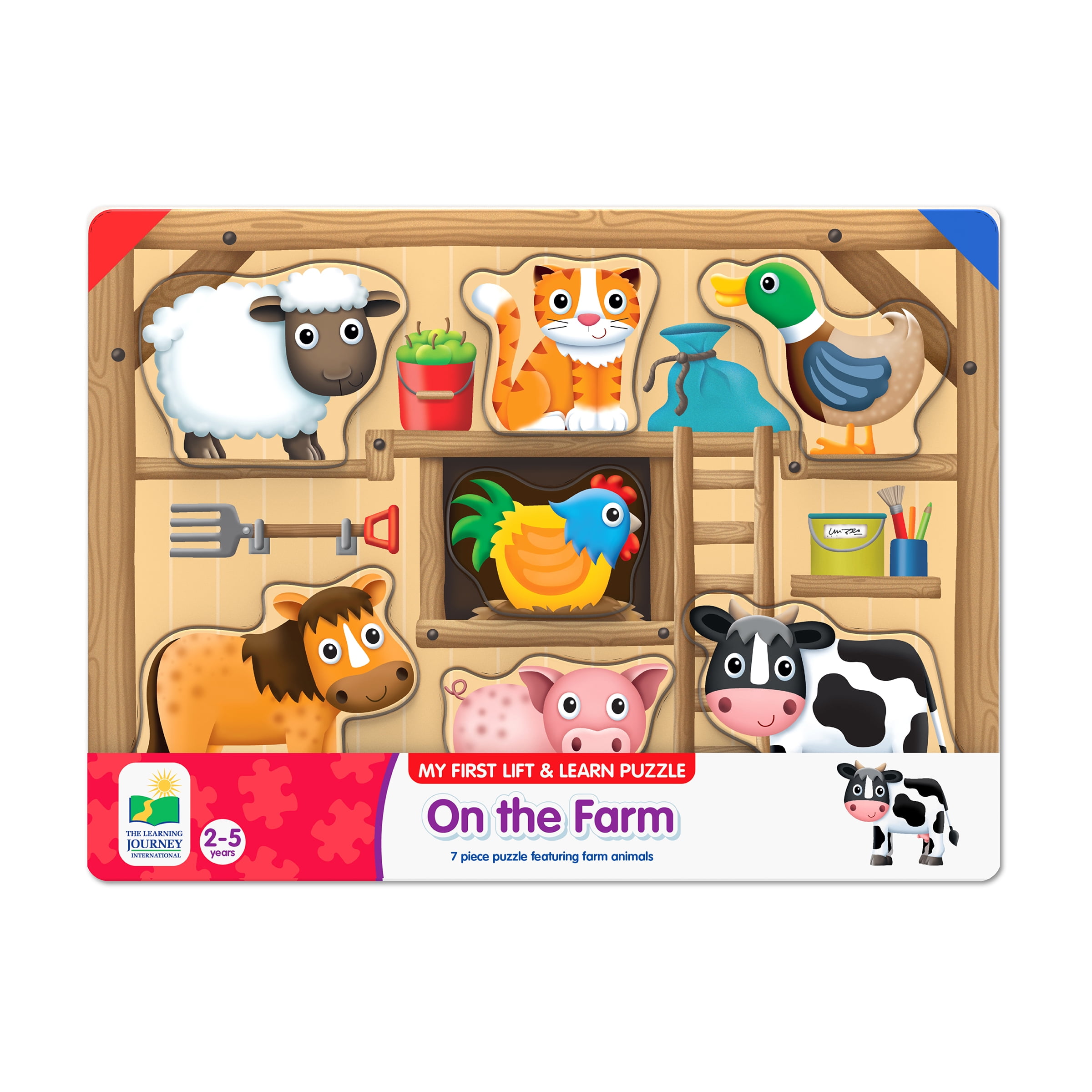 twins farm　かぐや500本 The Learning Journey My First Farm Puzzle - 7 Pcs, Eco-Friendly