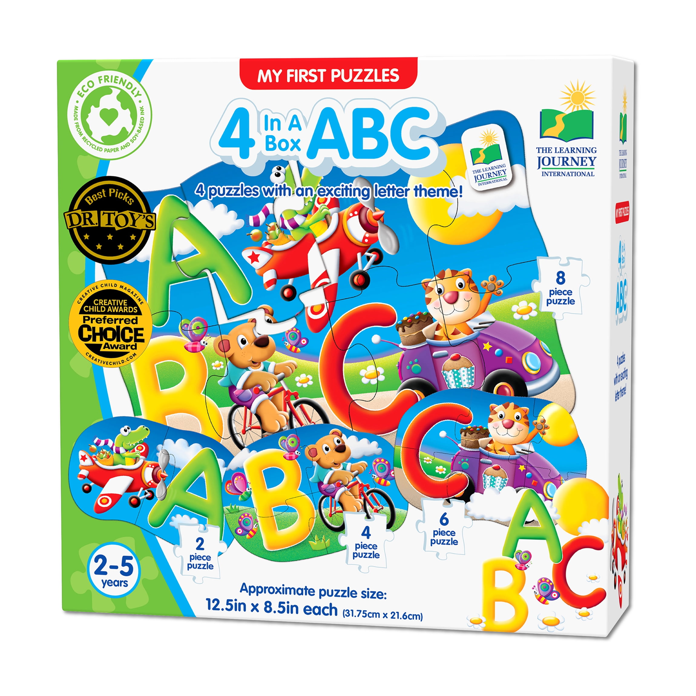 A.B.C. セット The Learning Journey My First Puzzle Set, 4-in-a-Box, ABC